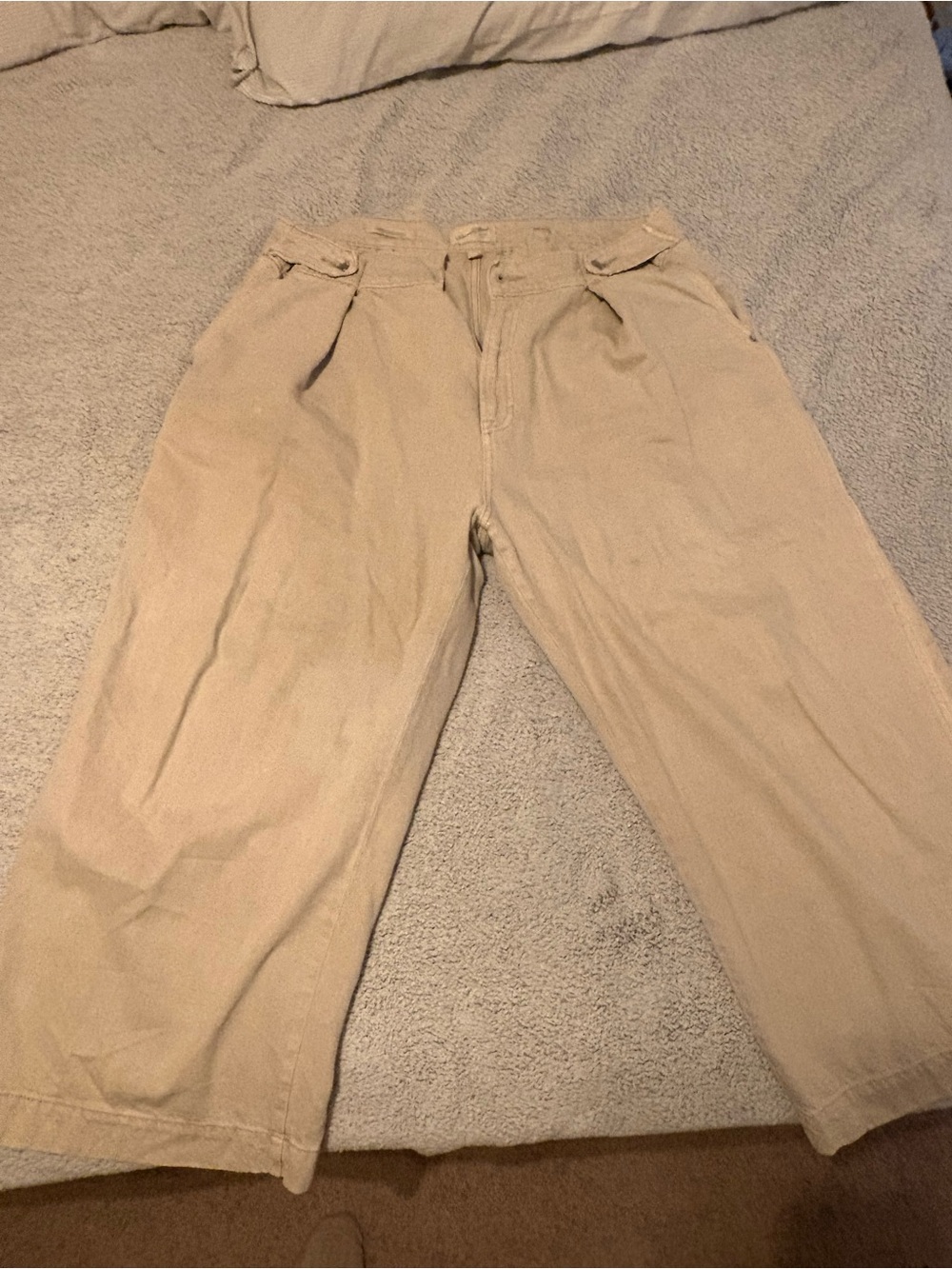 Universal Thread Cropped Khaki two-way trouser